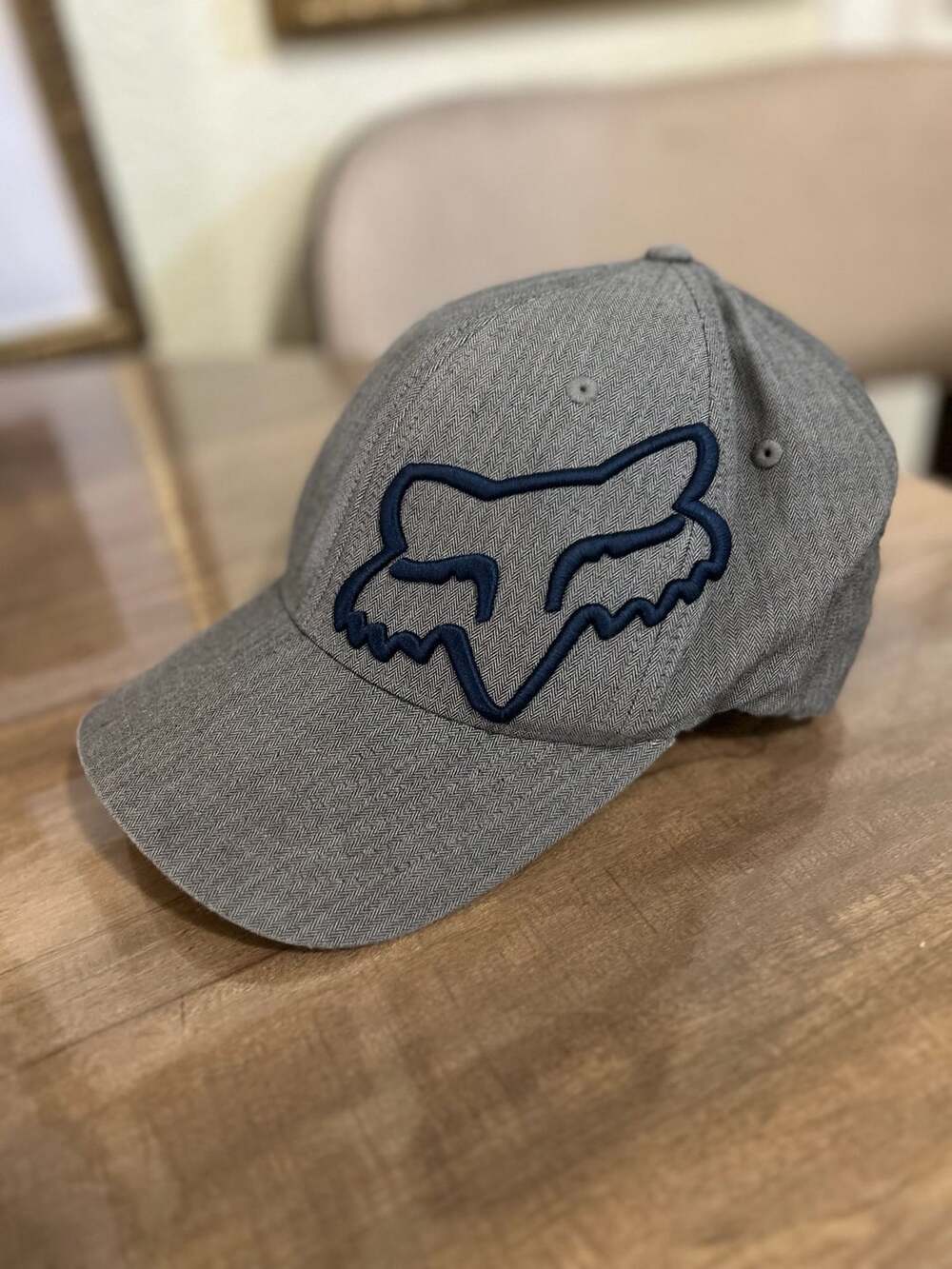 Fox Racing Clouded 2.0 Flexfit Heather Gray Baseball Hat Cap